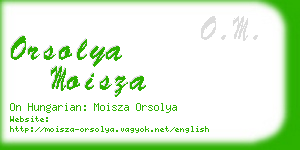 orsolya moisza business card